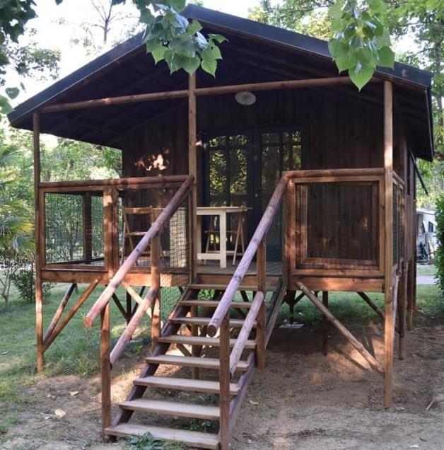 Camping Le Mouliat Moncrabeau Exterior foto